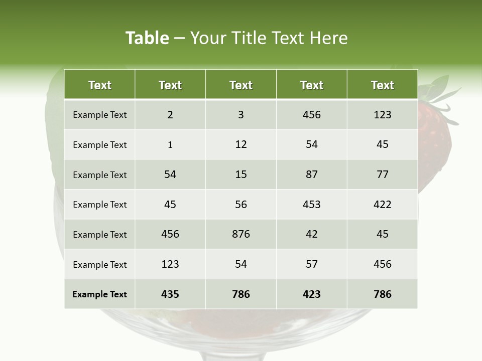 High Gourmet Isolated PowerPoint Template