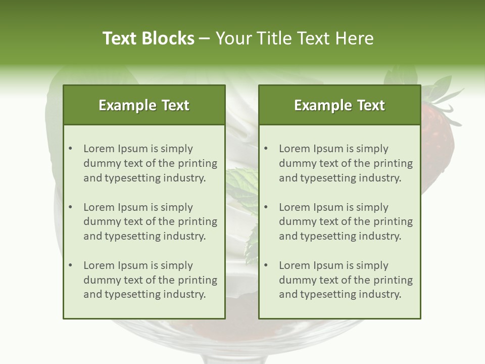 High Gourmet Isolated PowerPoint Template