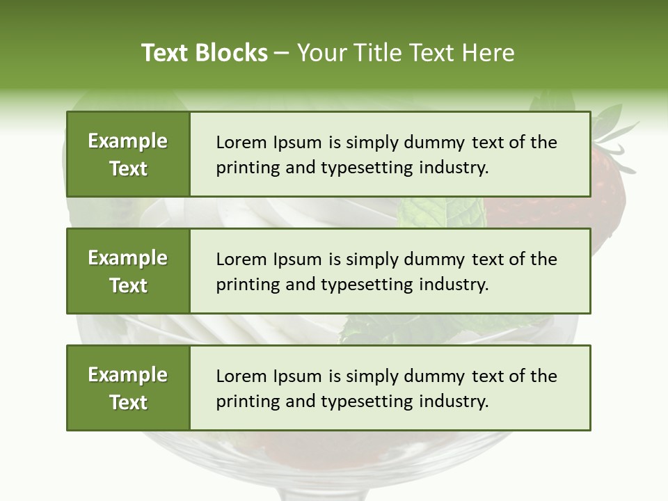 High Gourmet Isolated PowerPoint Template