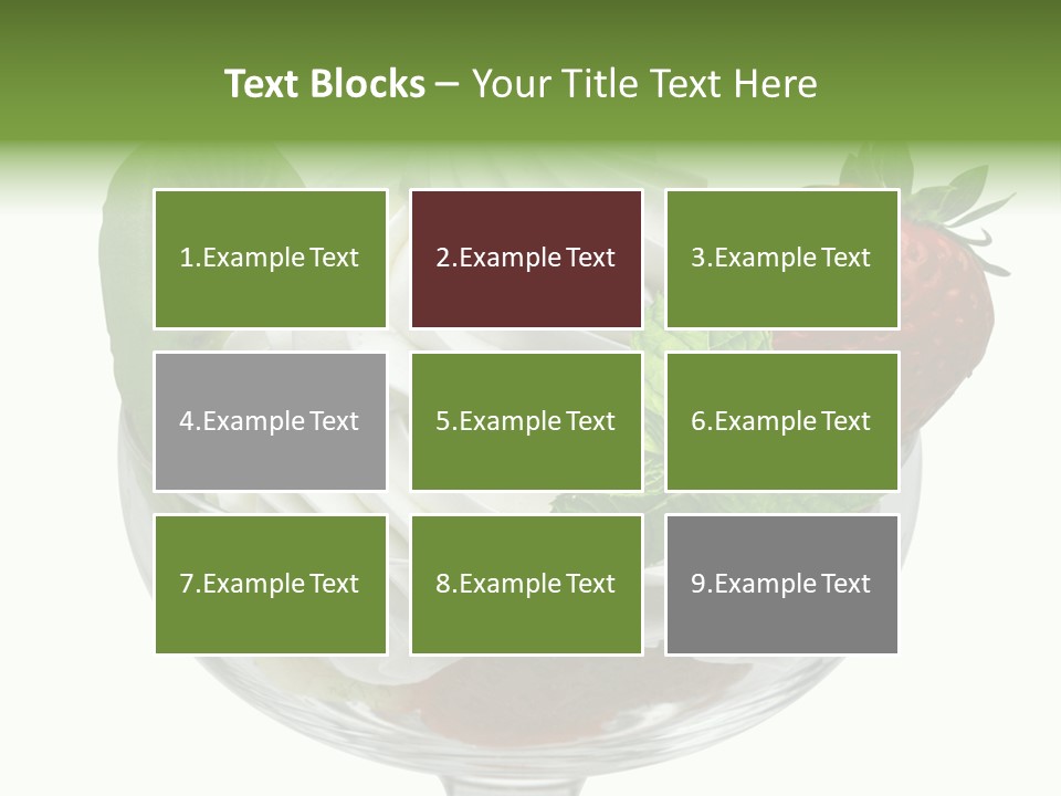 High Gourmet Isolated PowerPoint Template