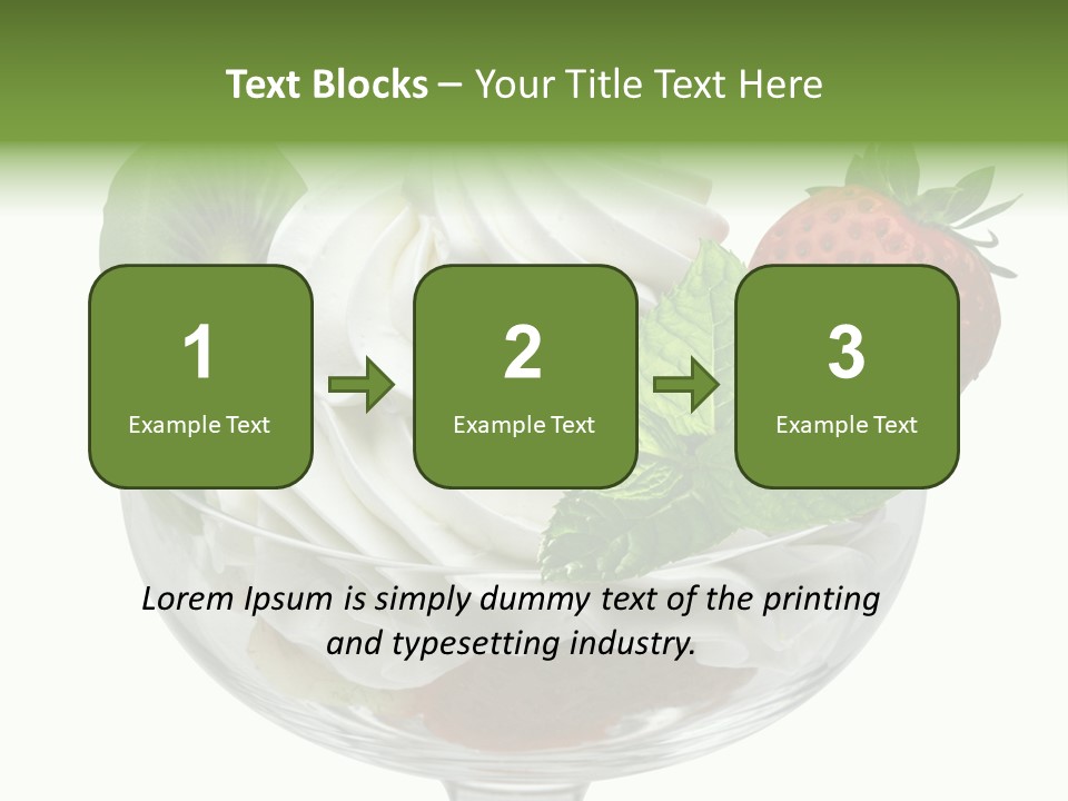 High Gourmet Isolated PowerPoint Template