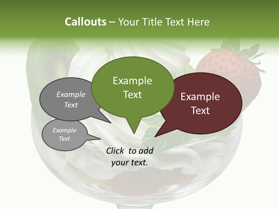 High Gourmet Isolated PowerPoint Template