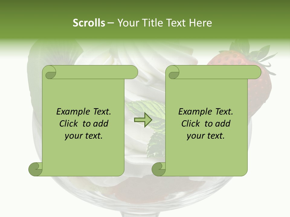 High Gourmet Isolated PowerPoint Template