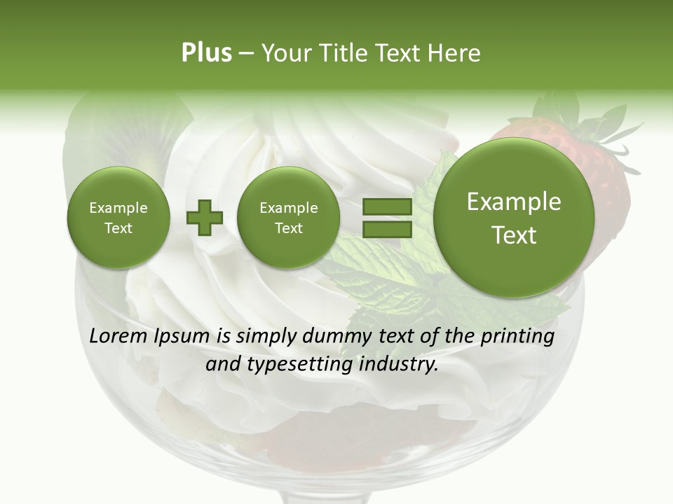 High Gourmet Isolated PowerPoint Template