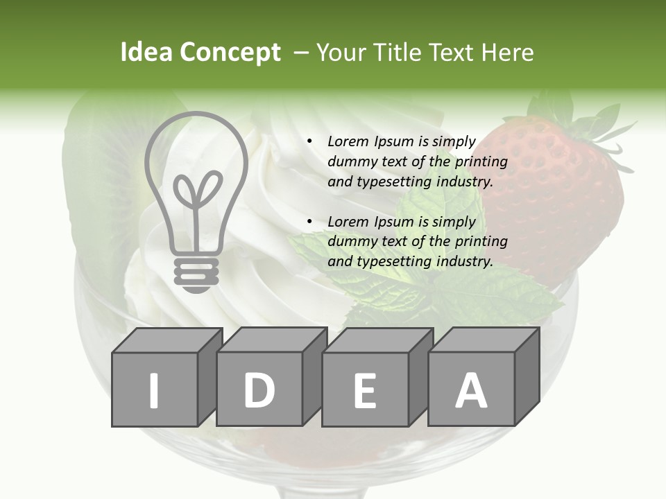 High Gourmet Isolated PowerPoint Template