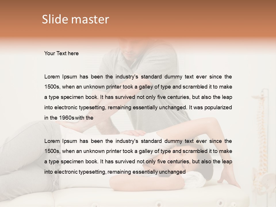 Health Years Hands PowerPoint Template