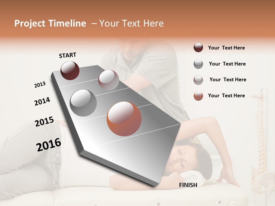 Health Years Hands PowerPoint Template