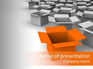 White Packaging Send PowerPoint Template