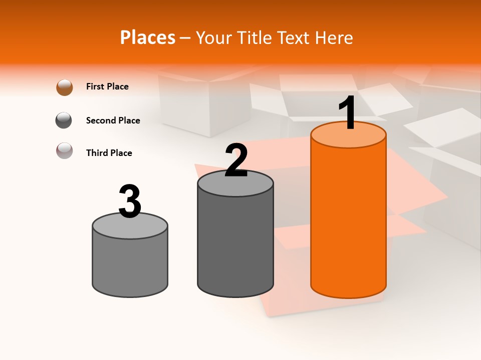 White Packaging Send PowerPoint Template