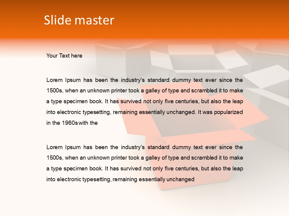 White Packaging Send PowerPoint Template