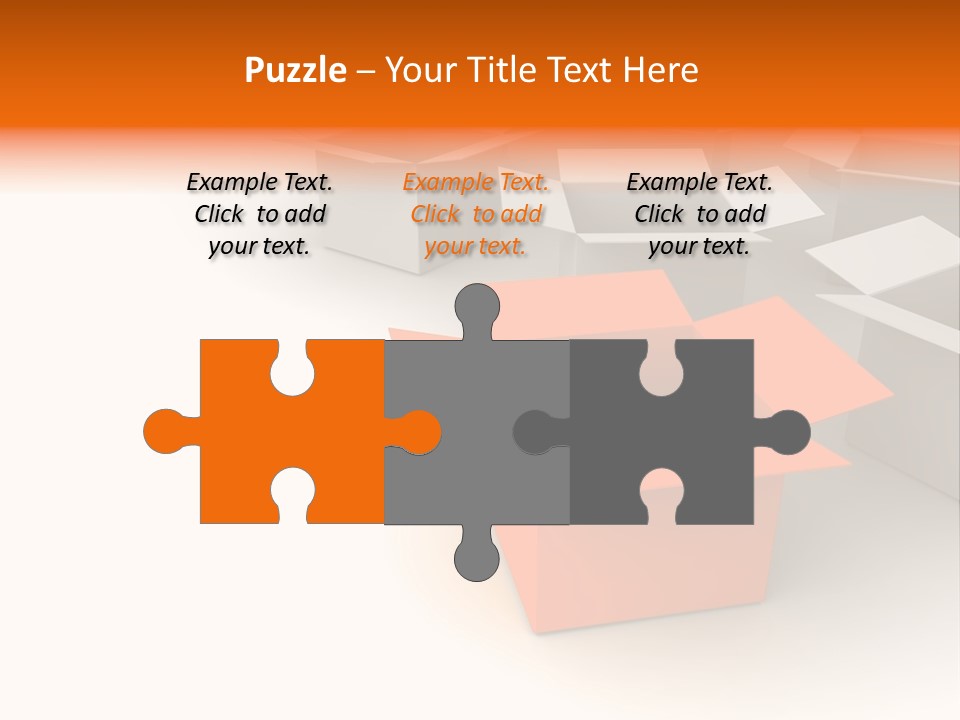 White Packaging Send PowerPoint Template