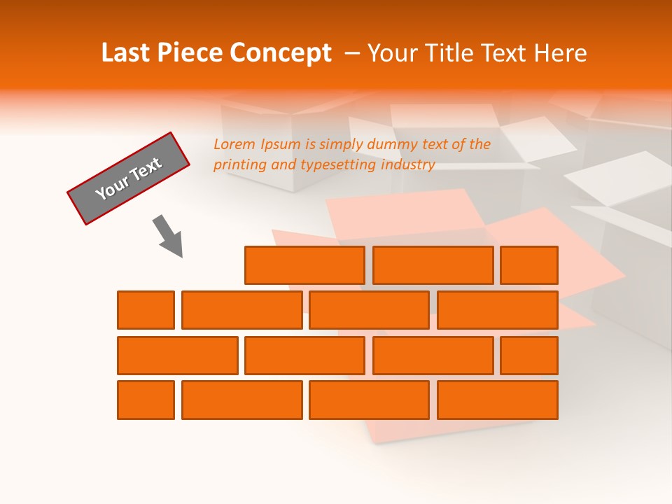 White Packaging Send PowerPoint Template