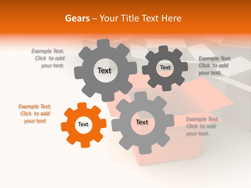 White Packaging Send PowerPoint Template