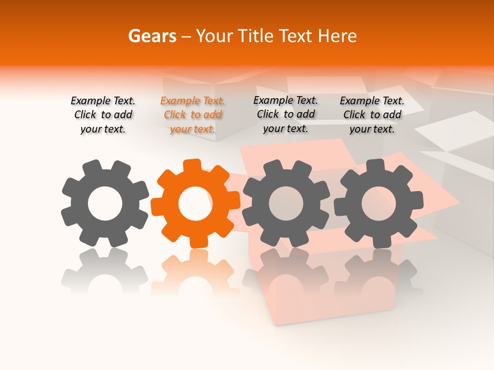 White Packaging Send PowerPoint Template