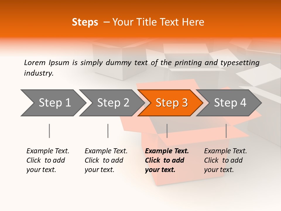 White Packaging Send PowerPoint Template