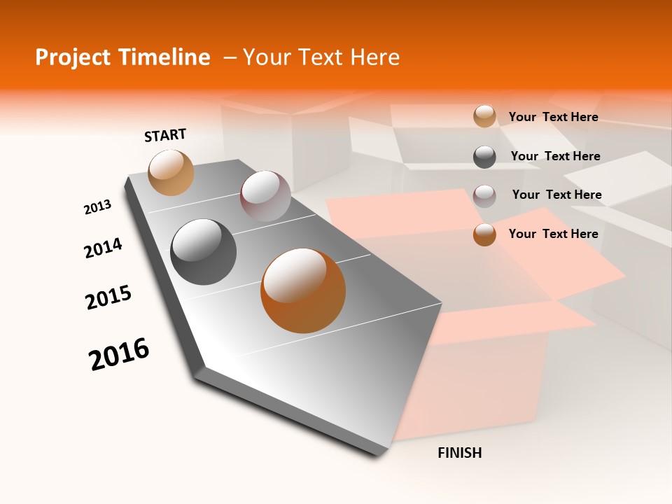 White Packaging Send PowerPoint Template