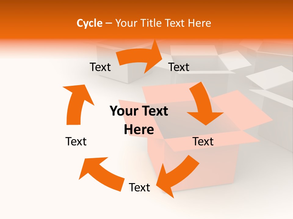 White Packaging Send PowerPoint Template