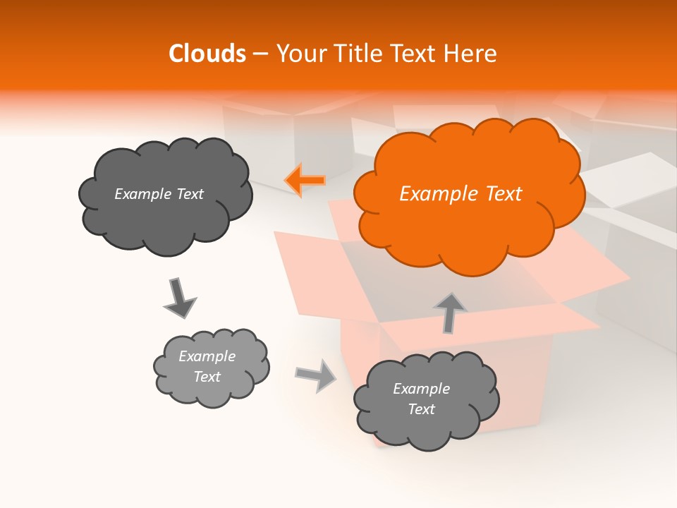 White Packaging Send PowerPoint Template