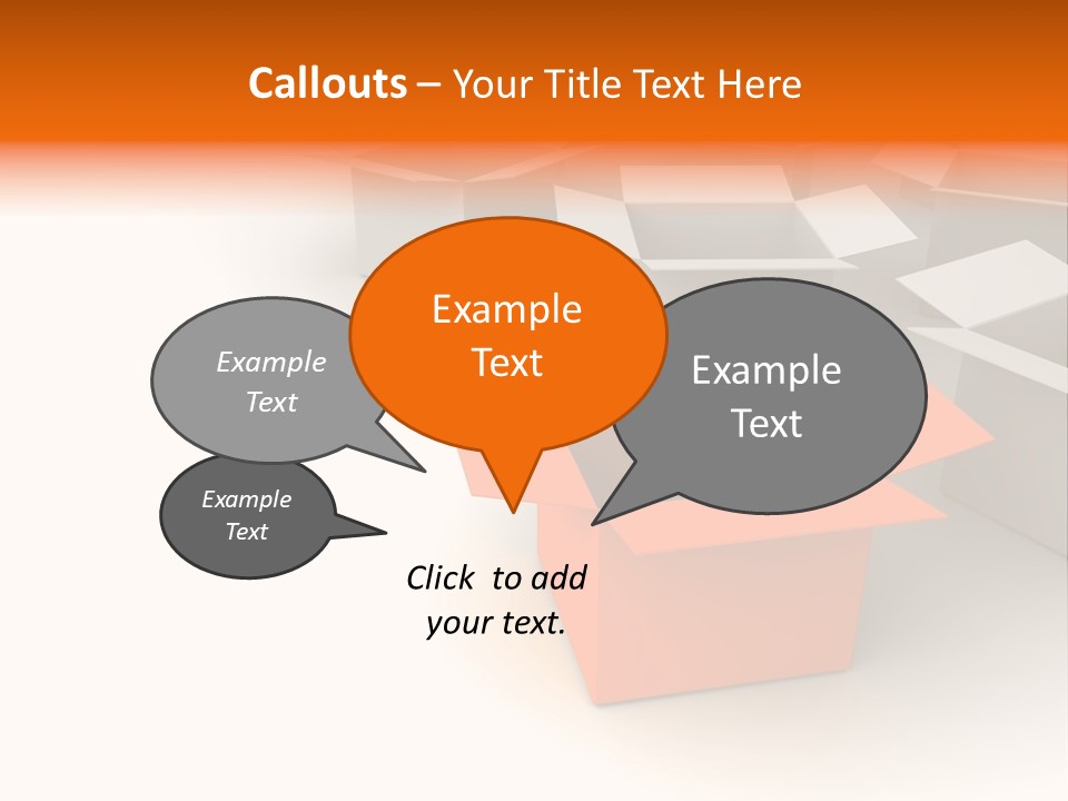 White Packaging Send PowerPoint Template