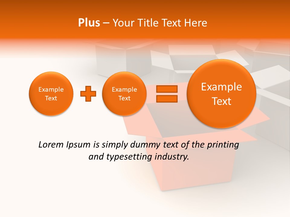 White Packaging Send PowerPoint Template