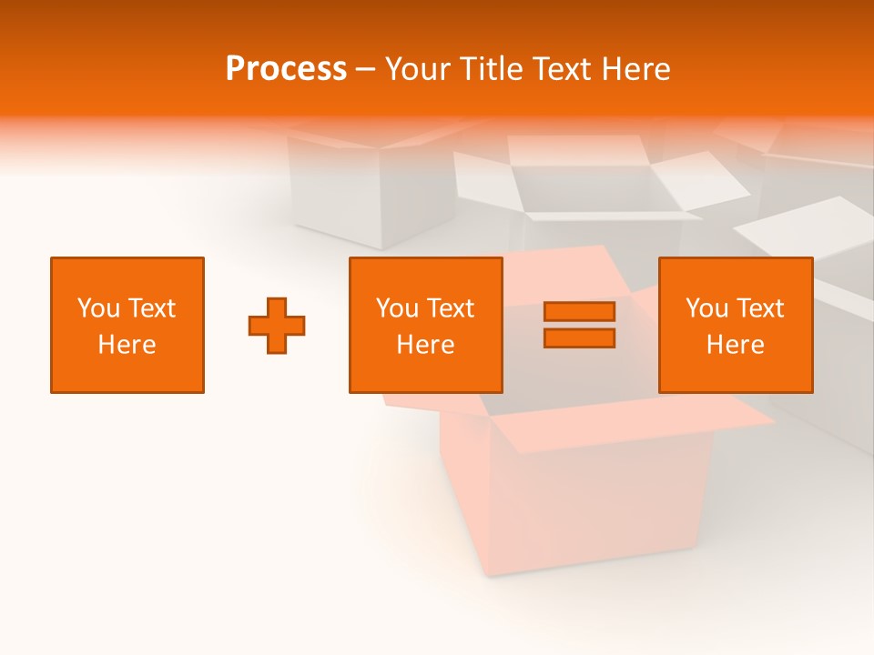 White Packaging Send PowerPoint Template