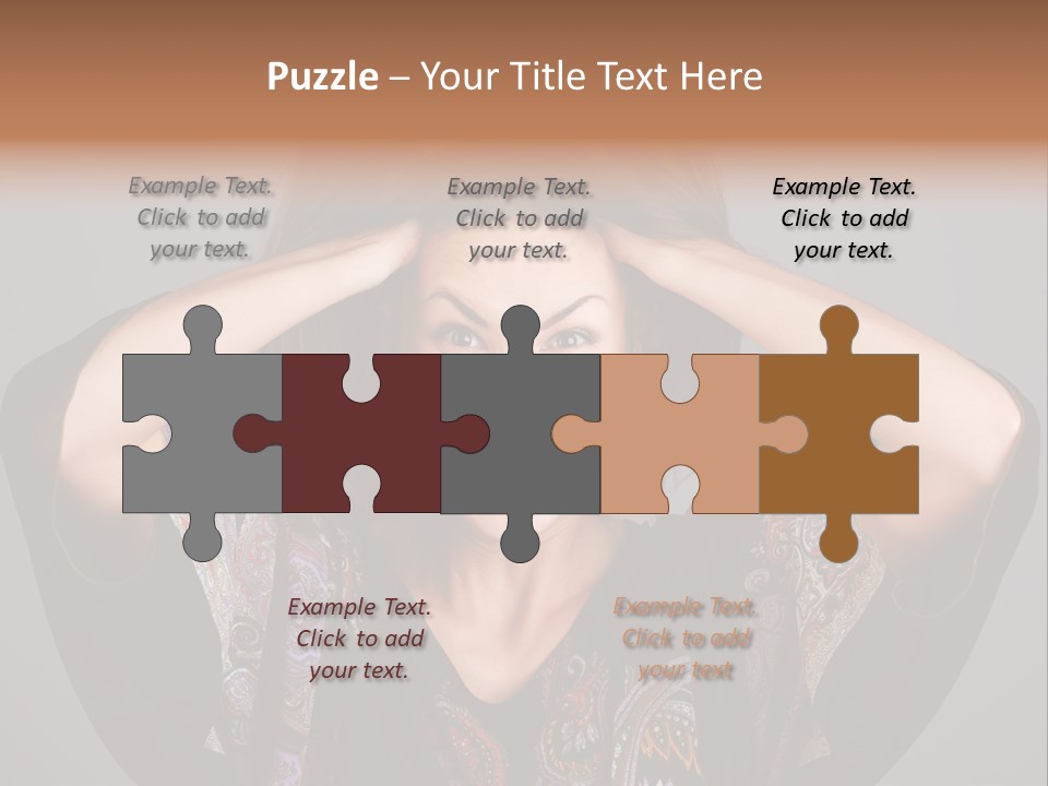 Crazy Pulling Stress PowerPoint Template