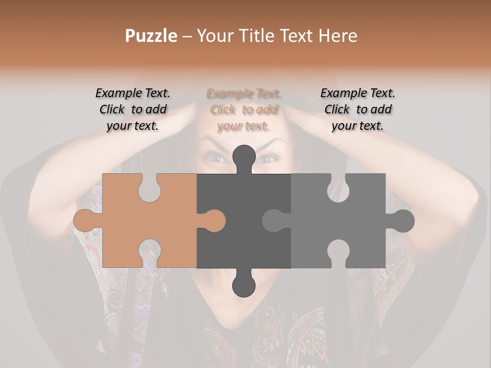 Crazy Pulling Stress PowerPoint Template