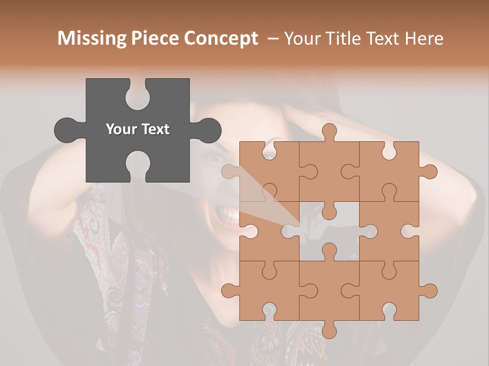 Crazy Pulling Stress PowerPoint Template