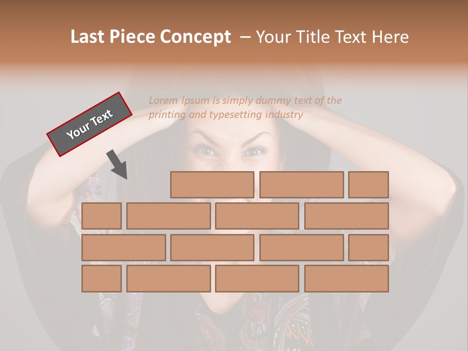Crazy Pulling Stress PowerPoint Template