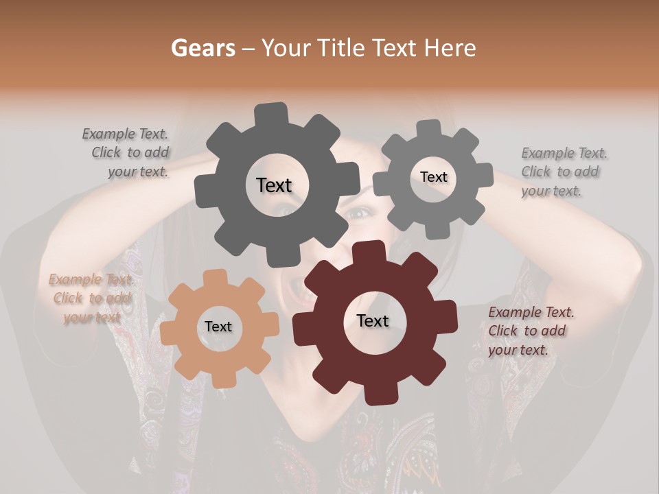 Crazy Pulling Stress PowerPoint Template