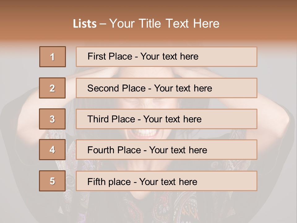Crazy Pulling Stress PowerPoint Template