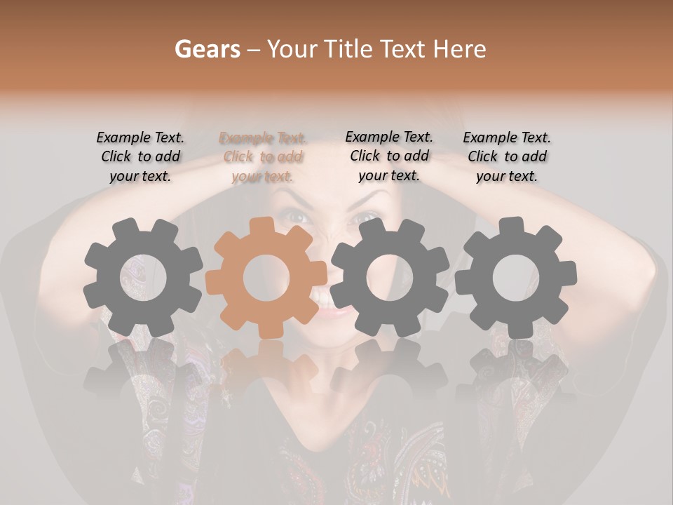 Crazy Pulling Stress PowerPoint Template