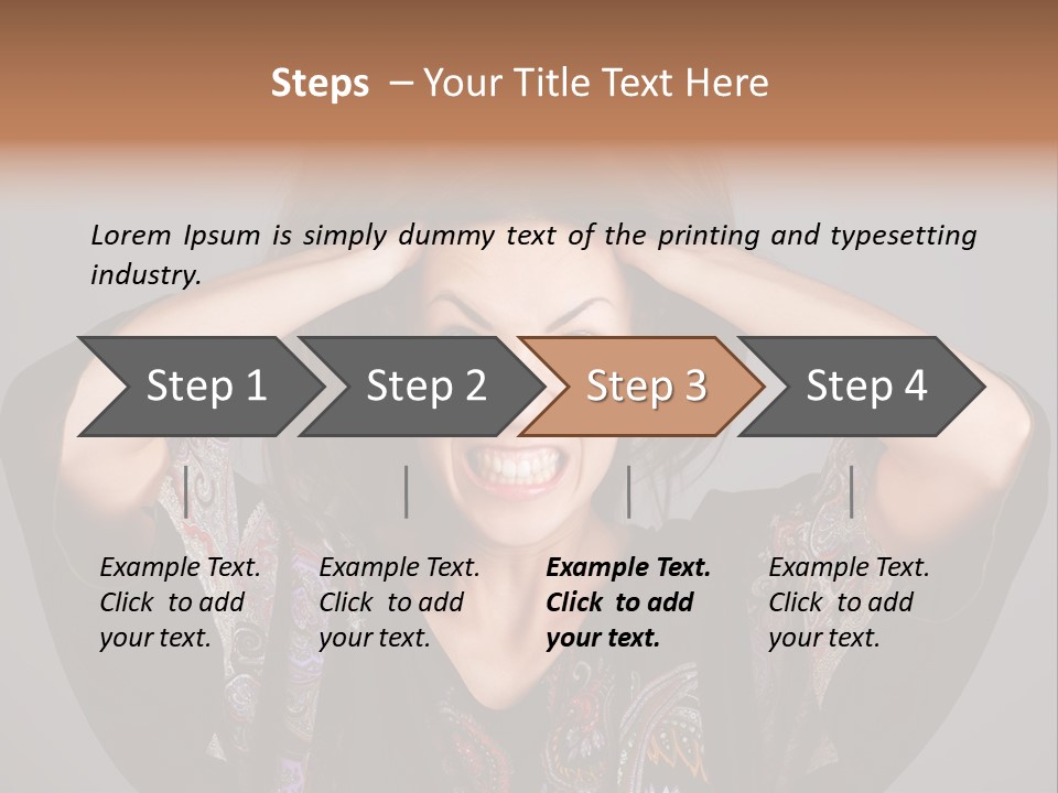 Crazy Pulling Stress PowerPoint Template