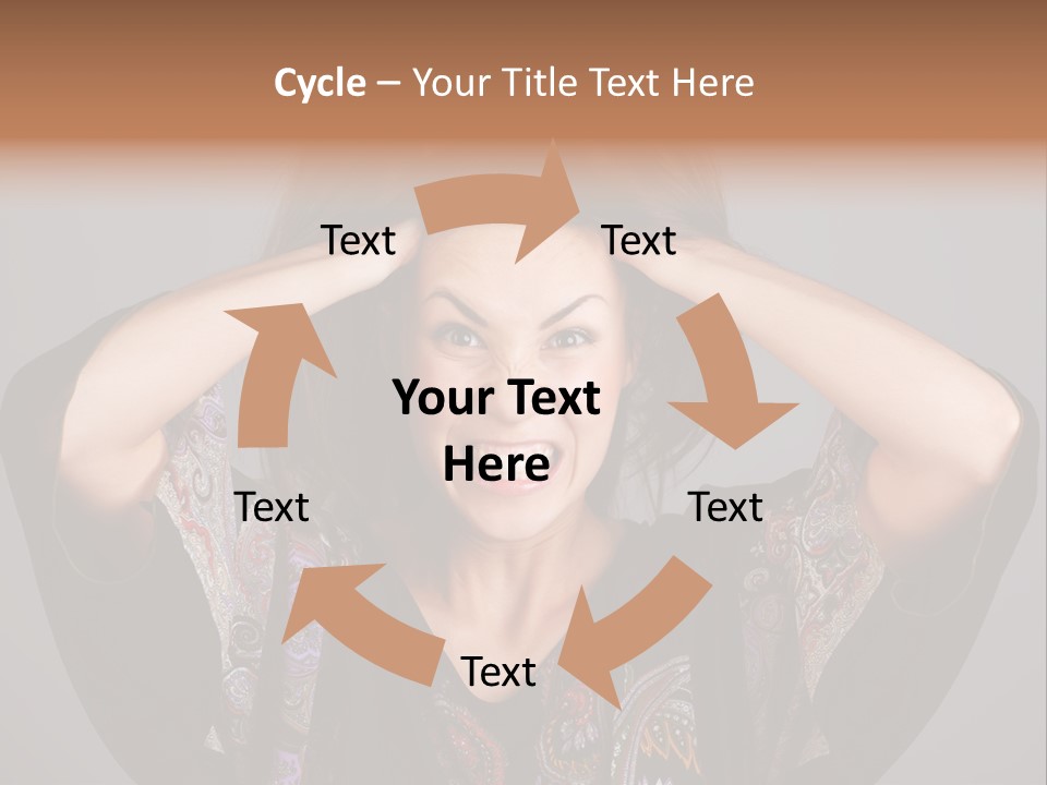 Crazy Pulling Stress PowerPoint Template