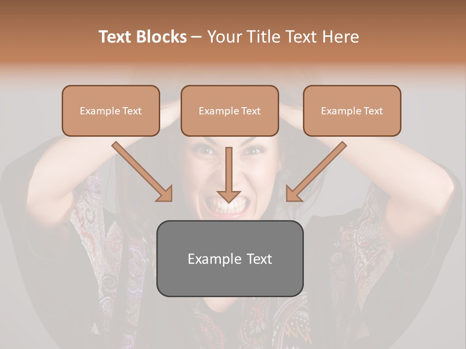 Crazy Pulling Stress PowerPoint Template