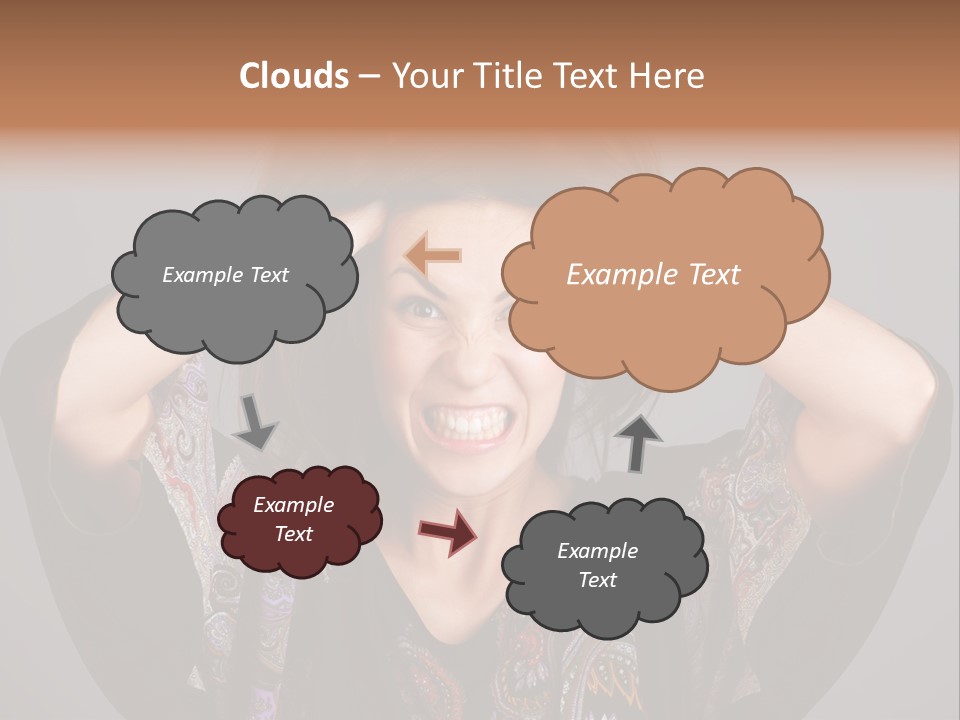 Crazy Pulling Stress PowerPoint Template