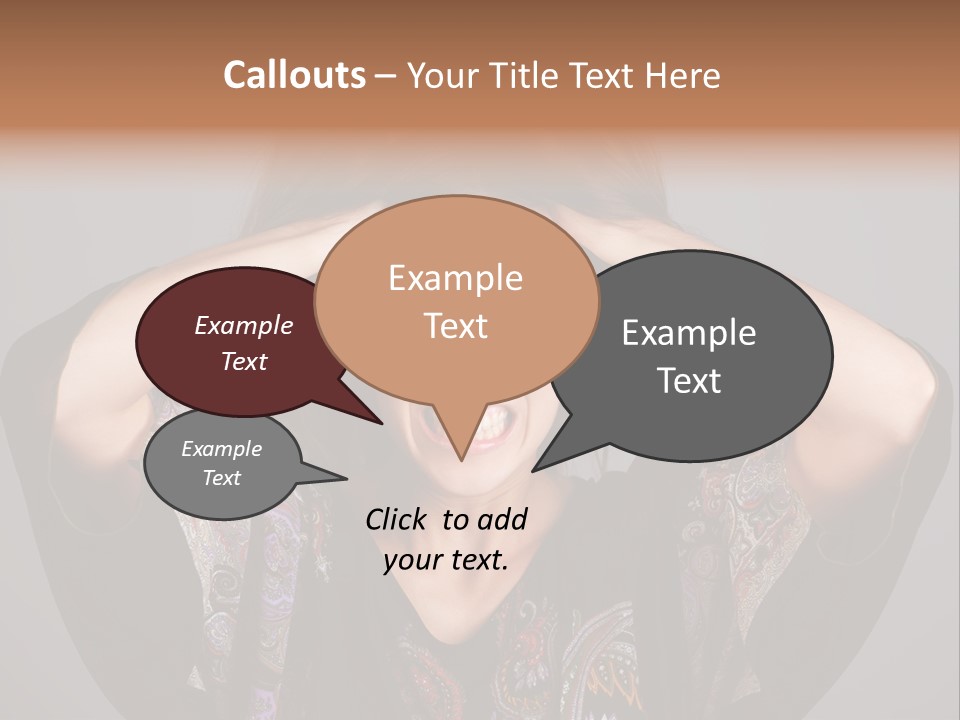 Crazy Pulling Stress PowerPoint Template
