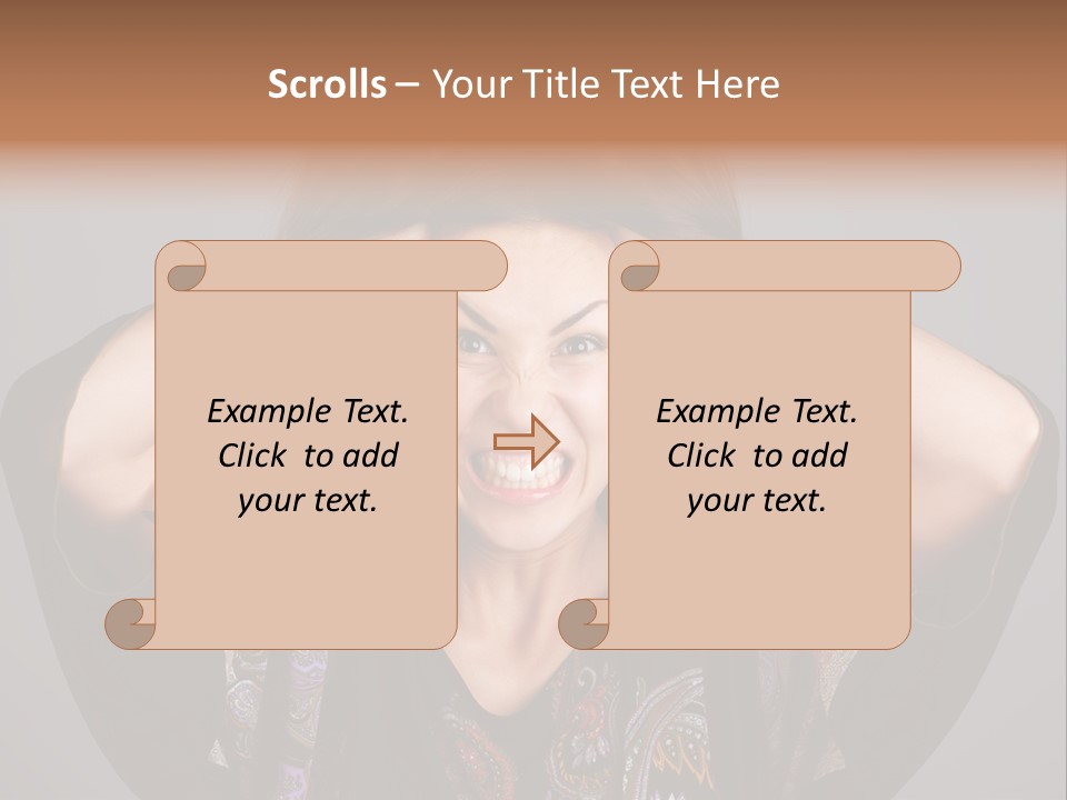 Crazy Pulling Stress PowerPoint Template
