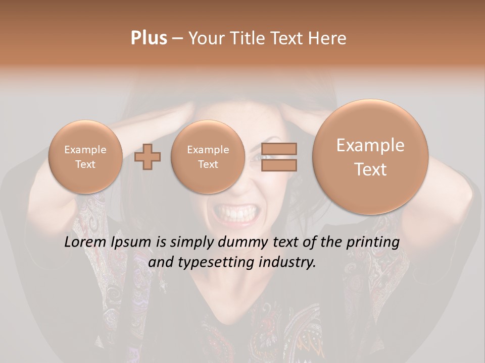 Crazy Pulling Stress PowerPoint Template