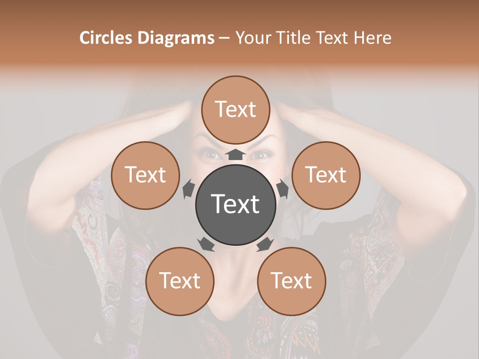Crazy Pulling Stress PowerPoint Template