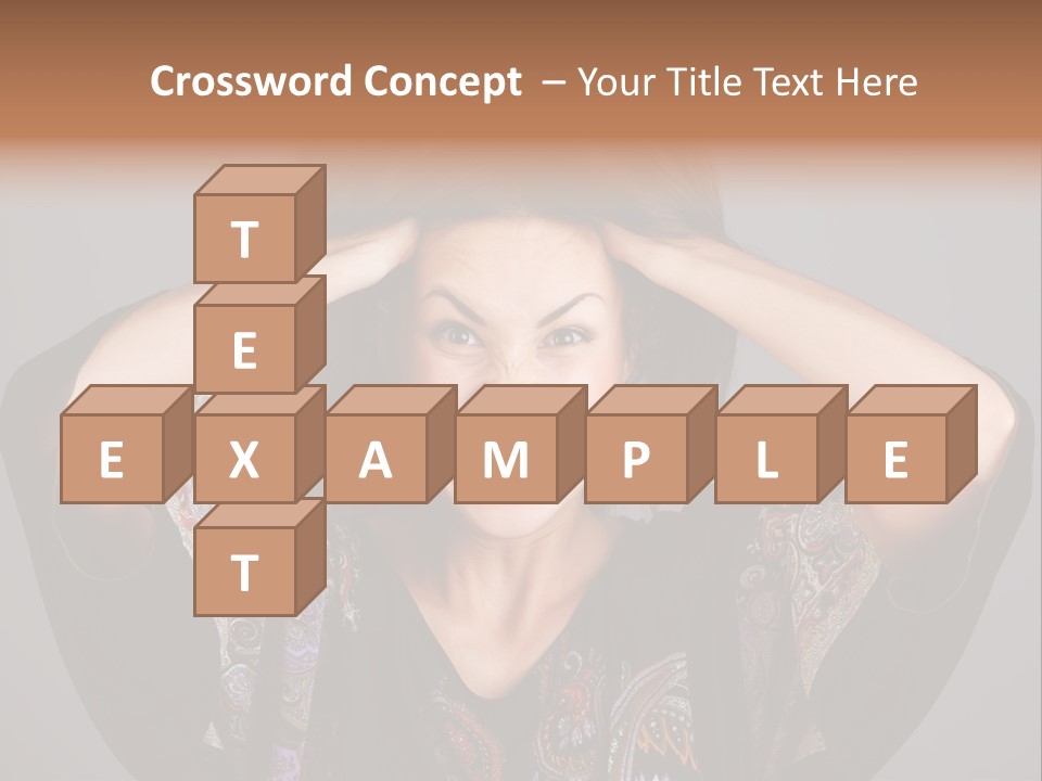Crazy Pulling Stress PowerPoint Template