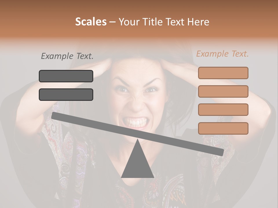 Crazy Pulling Stress PowerPoint Template