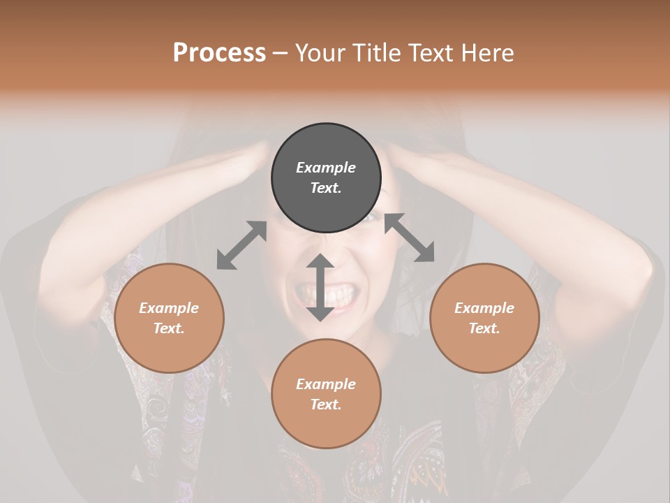 Crazy Pulling Stress PowerPoint Template