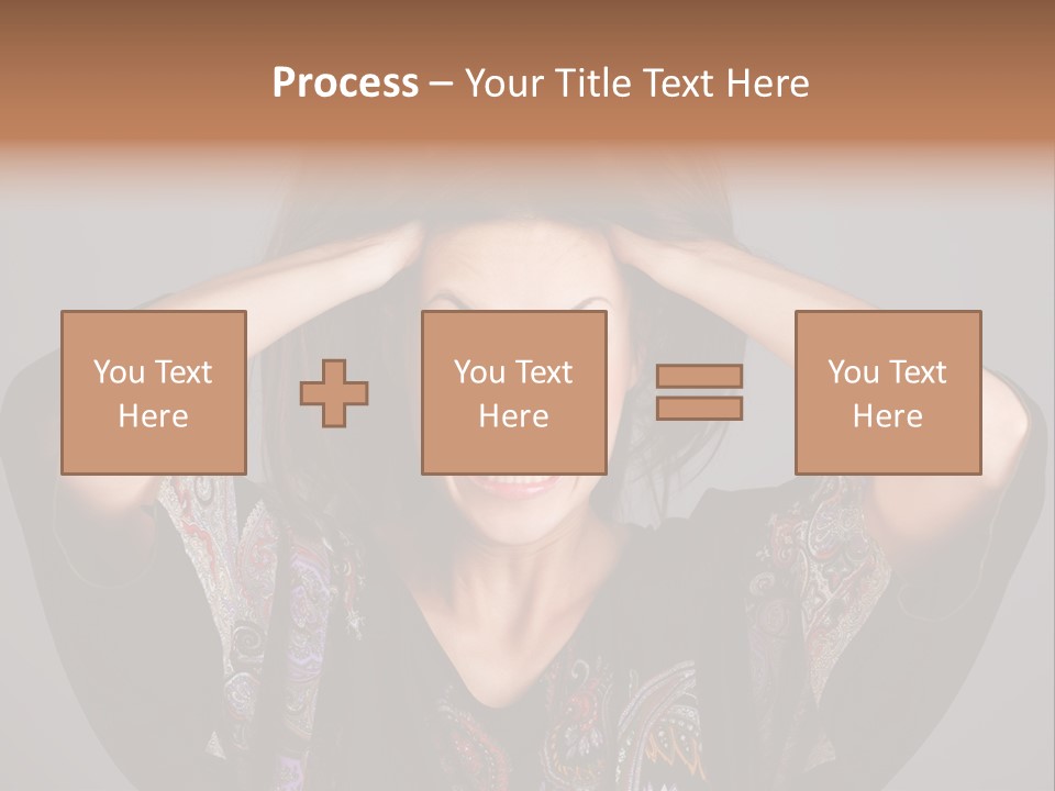 Crazy Pulling Stress PowerPoint Template