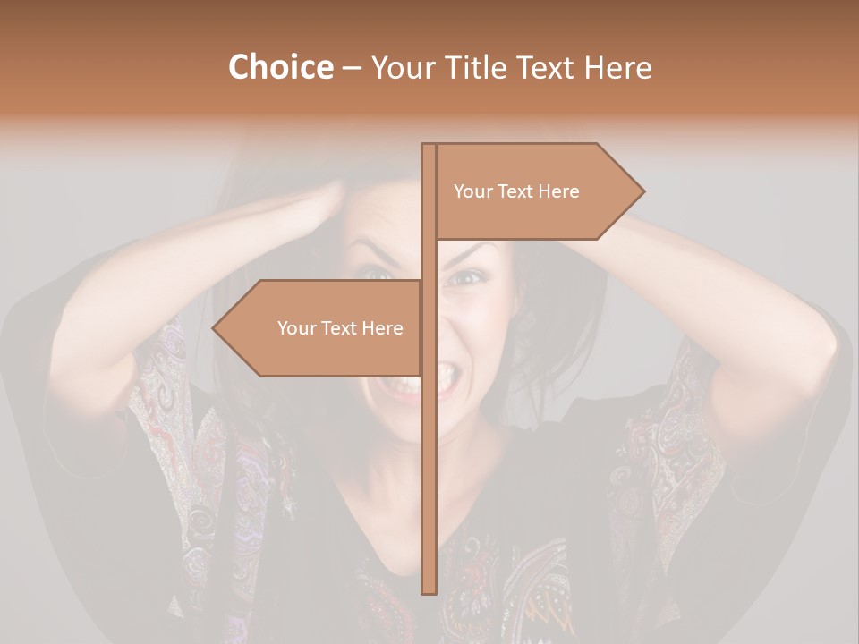 Crazy Pulling Stress PowerPoint Template