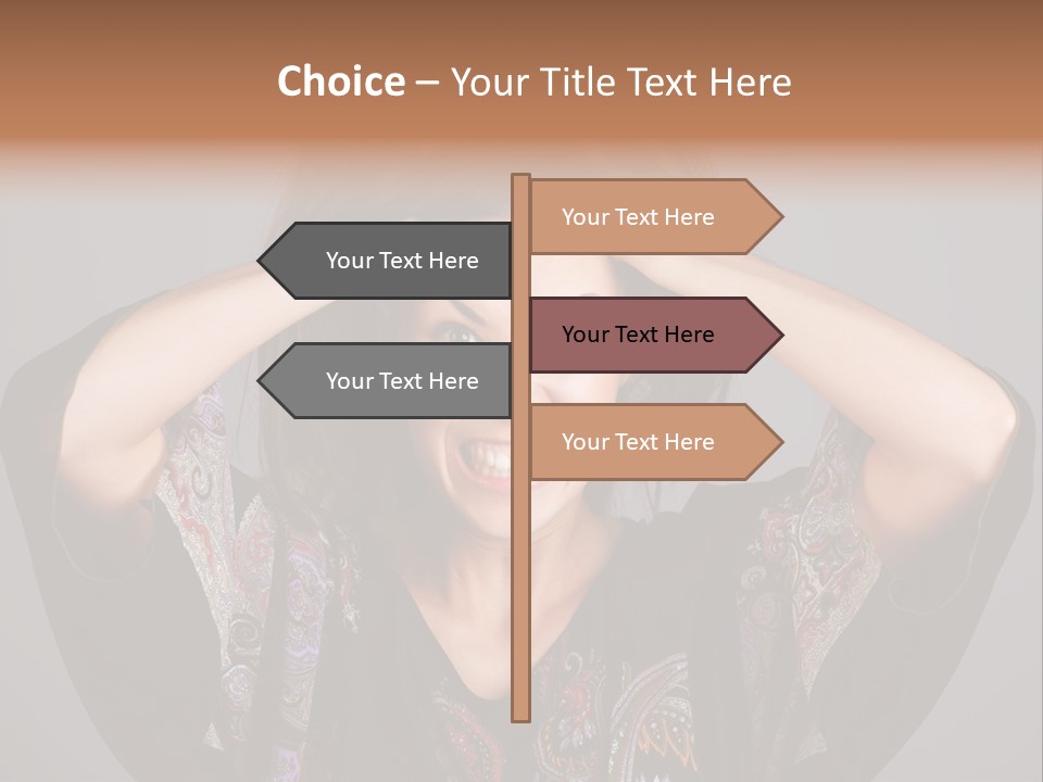 Crazy Pulling Stress PowerPoint Template