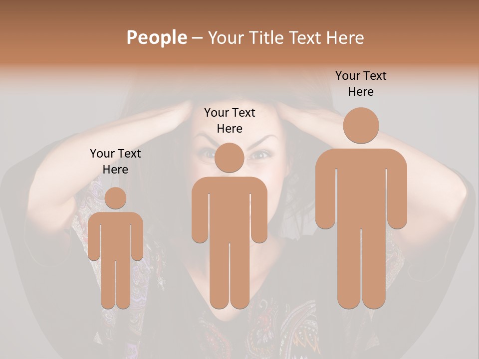 Crazy Pulling Stress PowerPoint Template