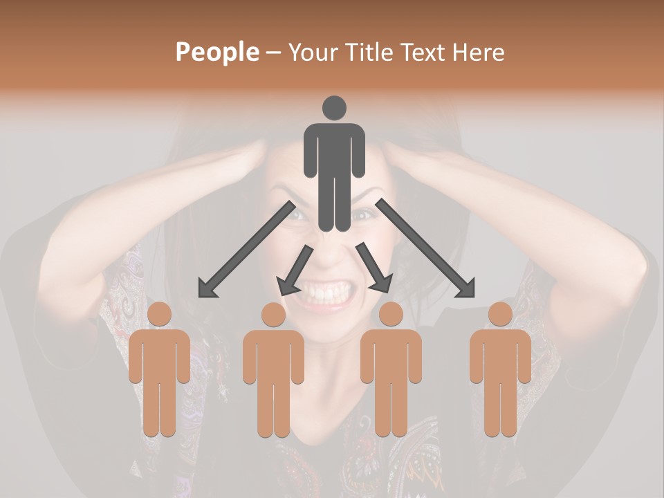 Crazy Pulling Stress PowerPoint Template