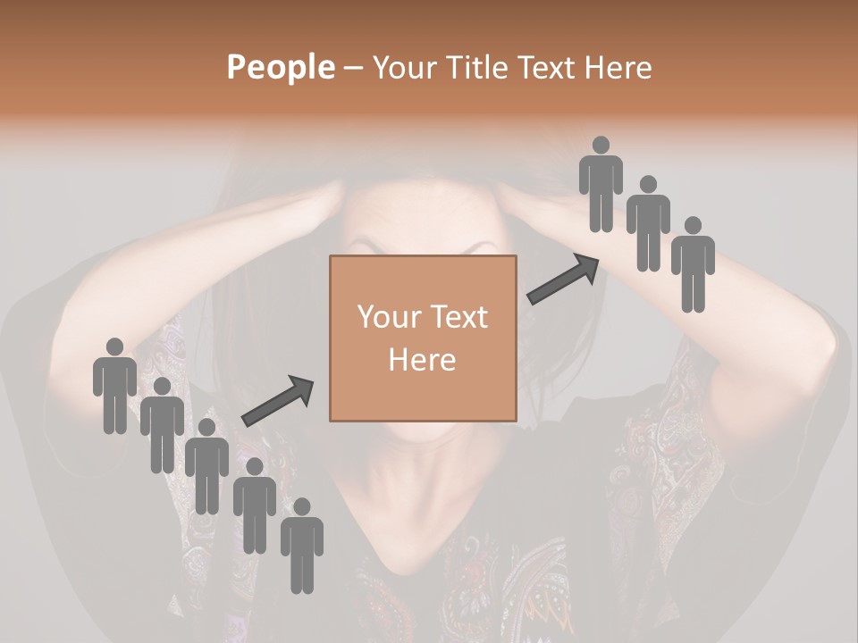 Crazy Pulling Stress PowerPoint Template