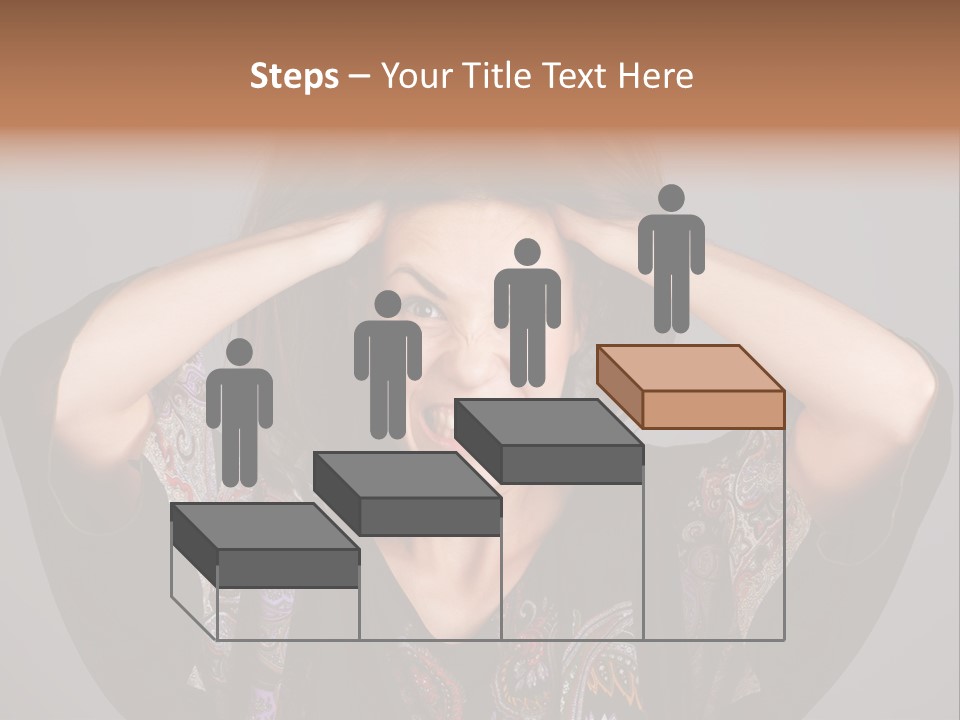 Crazy Pulling Stress PowerPoint Template